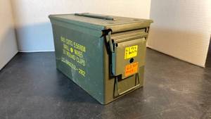 lot 1014 image: Metal ammo can