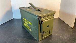 lot 1016 image: Metal ammo can