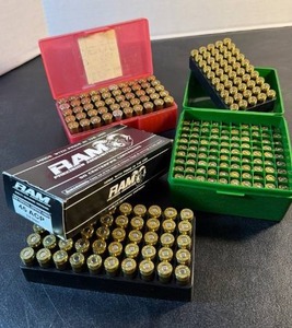 Various .45, .44 and 9mm ammunition