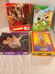 lot 1268 image: Jigsaw puzzles, 63 - 100 piece.