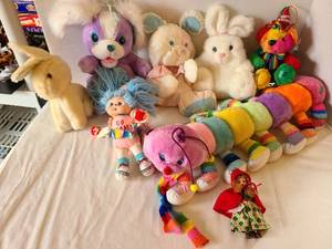 lot 1271 image: Madam Alexander Little Red Riding Hood and stuffed toys.
