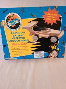 lot 1283 image: Build-Your-Own Motorized Wooden Race Car Kit