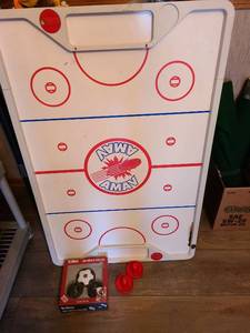 lot 1336 image: Totes Air Hover Soccer Game Set with Multi-Game Board