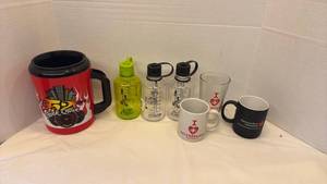 lot 1408 image: Mixed Drink Container Collection - QuikTrip, Nalgene, Switzerland & AHA