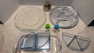 lot 1444 image: Food Storage Container, Glass Platter and more
