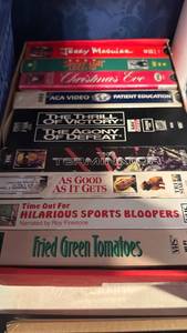 lot 1525 image: VHS tapes