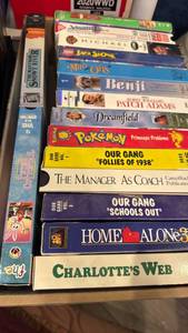 lot 1528 image: VHS tapes