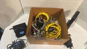 lot 1547 image: Linksys Network Equipment Lot with Cables