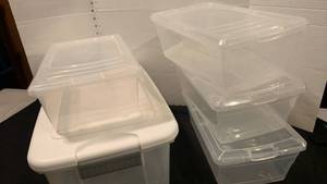 lot 1626 image: 5 storage bins