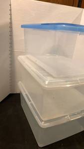 lot 1638 image: 3 storage bins