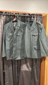 lot 1712 image: Vintage Swiss Army Surplus wool jackets 28N