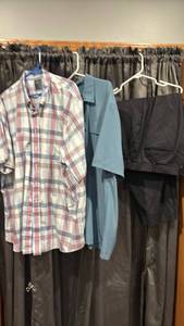 lot 1728 image: Mens Shorts Sleeve 2X and Pants 46x30