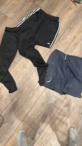 lot 1738 image: Adidas Shorts and  Pants Medium with Large Swim Trunks