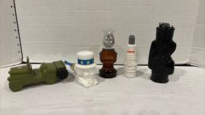 lot 1807 image: Avon Glass Bottles Collection with Military Jeep