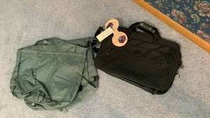 lot 2023 image: Samsonite ultra lite bag and garment bag