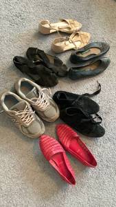 lot 2031 image: New Balance sneakers and Ladies shoes size 7-8