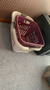 lot 2034 image: Plastic Laundry Baskets