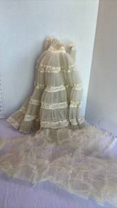 lot 2043 image: French Style Lace Christening Gown with Bloomers