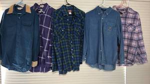 lot 2127 image: Mens Button Down Shirts L XL