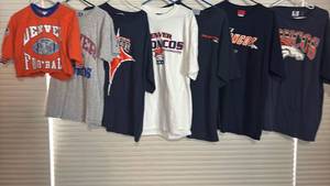 lot 2140 image: Denver Broncos T-Shirts Med to XLarge