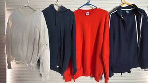 lot 2143 image: Adidas tracksuit XL and Sweatshirts L  XL