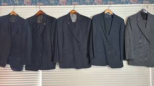 lot 2175 image: Two Piece Suit Jacket and Slacks Combos. Sizes may vary but close to 34 36 X 30 31 Short Johnston and other Designers