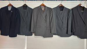 lot 2178 image: Two Piece Suit Jacket and Slacks Combos. Sizes may vary but close to 34 36 X 30 31 Short Johnston, Bill Warner and other Designers
