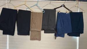 lot 2187 image: Another Six Pairs of Mens Dress Slacks Sizes vary from 32-36 44 to 30 32