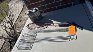lot 3015 image: Propane with BBQFish Baskets and Hotdog Skewers