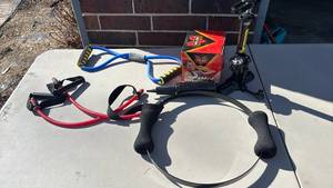 lot 3106 image: Weighted Fitness Ball with other Exercise Equipment and Pump