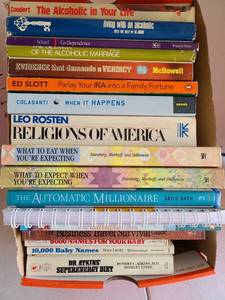 lot 3211 image: Books, including 10,000 baby names.