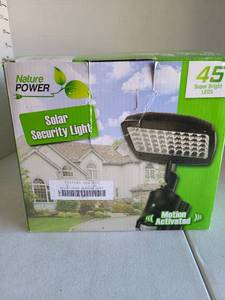 lot 3240 image: Solar security light, motion activated