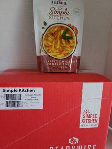 lot 3318 image: Ready Wise Emergency Food Supply, 25 year shelf life, 4 packs chicken noodle soup
