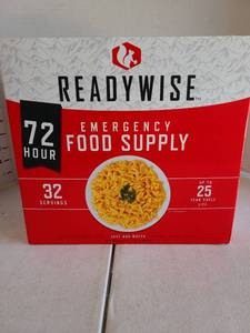 lot 3319 image: Ready Wise Emergency Food Supply, 25 year shelf life, see pics