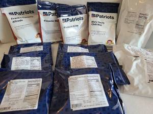 lot 3322 image: Patriots MREs, 13 pack variety