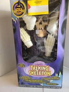lot 3338 image: Gemmy Animated Talking Skeleton Halloween Prop