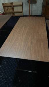 lot 4016 image: Another Wooden Folding Banquet Table 5 ft