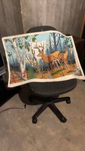 lot 4118 image: Office Chair and Line Print