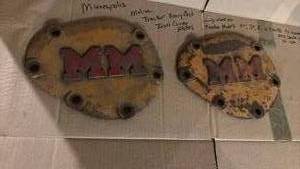 lot 4138 image: 1940s Minneapolis Moline Tractor Iron Convey Plates