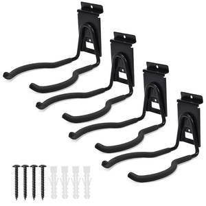 lot 22514 image: Heevir Slatwall Power Tool Hanger, Garage Garden Tool Hooks, Steel String Trimmer Holder Grass Trimmer Organizer, Weed Eater Rack Garage Storage Hook for Weed Wacker, Leaf Blower - Retail $27