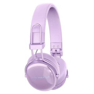 lot 22517 image: FIO MOTUS Wireless On-Ear Headphones, Active Noise Cancelling, Bluetooth 5.4, Hi-Res Sound, 55H Playtime, Lightweight and Comfortable, Foldable Design, for Home Office Travel, Purple - Retail $15