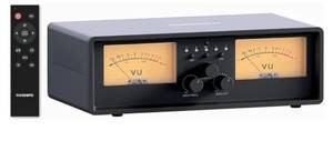 lot 7741 image: ET30 VU Meter Amplifier Speaker Selector Switch Box, 2 in 2 Out Vintage Switcher, with DB Panel Display for Stereo Class A, B, AB, D - Retail $100
