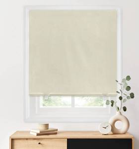 lot 33309 image: LazBlinds 100% Blackout Roller Shades, No Tools No Drill Cordless Blinds for Windows, Thermal Insulated UV Protection Privacy Window Shades for Bedroom (36W x 72H, Cream) - Retail $24