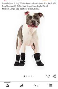 lot 41360 image: Canada Pooch Soft Shield Dog Boots - Size 5 - Retail $62