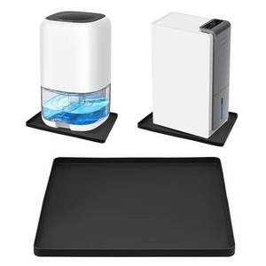 lot 58666 image: Dehumidifier Drip Pan, 18x15 Humidifier Drip Pan, Prevent Water Leakage and Protect Floor & Carpet, Non-Slip & Leak-Proof Silicone Mat with Raised Edge, for Under Dehumidifier and Humidifier Mat - Retail $16