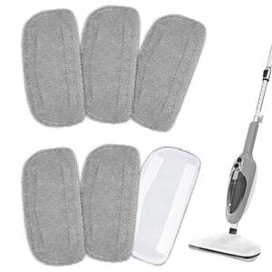 lot 58668 image: Nicemiya 6 Packs Steam Mop Pads Compatible with GorFanty GF-6610BGF-6610, Neugo NE033NE033M & Mxnsewr Steam Mop, Washable & Reusable Replacement Microfiber Cloth - Retail $20