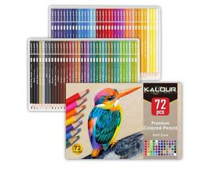 lot 58678 image: KALOUR 72 Count Colored Pencils for Adult Coloring Books, Soft Core,Ideal for Drawing Blending Shading,Color Pencils Set Gift for Adults Kids Beginners - Retail $13