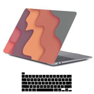 lot 58680 image: LanBaiLan Compatible for MacBook Pro 13 inch with Touch Bar 2022 2020 2019 2018 2017 2016 Release M1 M2 Chip A2338 A2289 A2251 A2159 A1989 A1706 A1708, Laptop Case & Keyboard Cover, Wave Colorful - Retail $15
