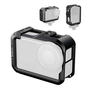 lot 58695 image: SMALLRIG Action 6 Cage for DJI Osmo Action 6 with Expansion Interfaces, Cold Shoe, 14-20 Threaded Hole, Quick Release, Aluminum Action Camera Cage for DJI Action 6, Protective Frame Cage - 5888 - Retail $26