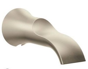 lot 26033 image: Moen Doux Tub Spout, Brushed Nickel